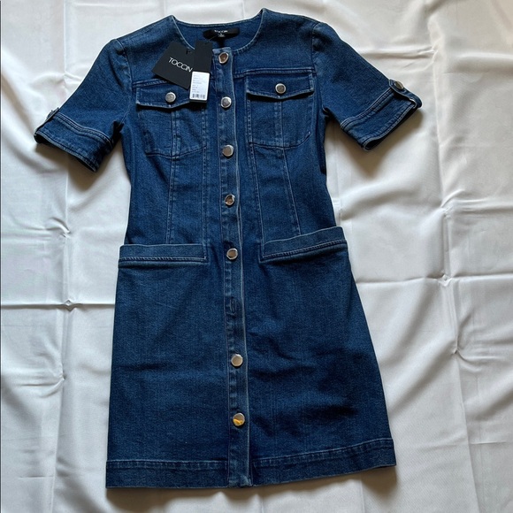 Denim Button-Down Dress